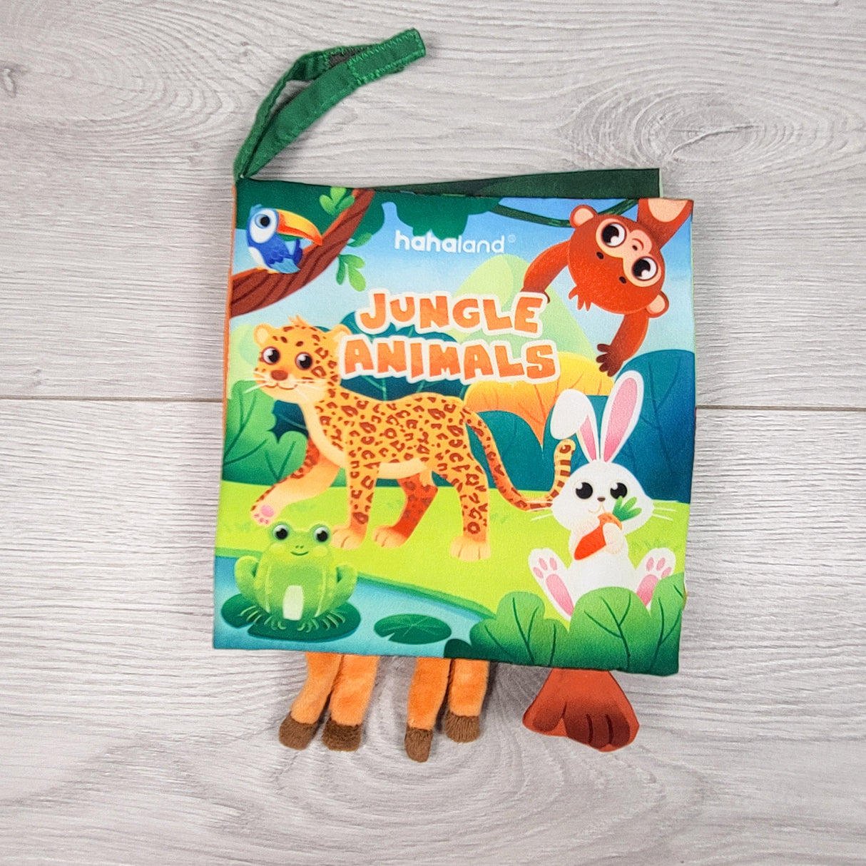 Hahaland "Jungle Animals" crinkle cloth book
