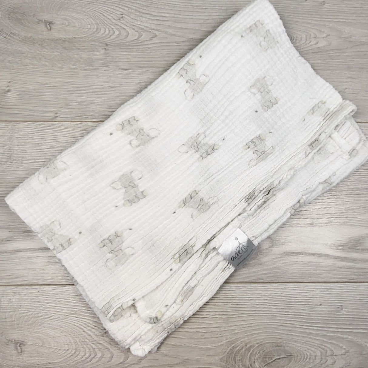 Aden by Aden + Anis muslin swaddle with elephants