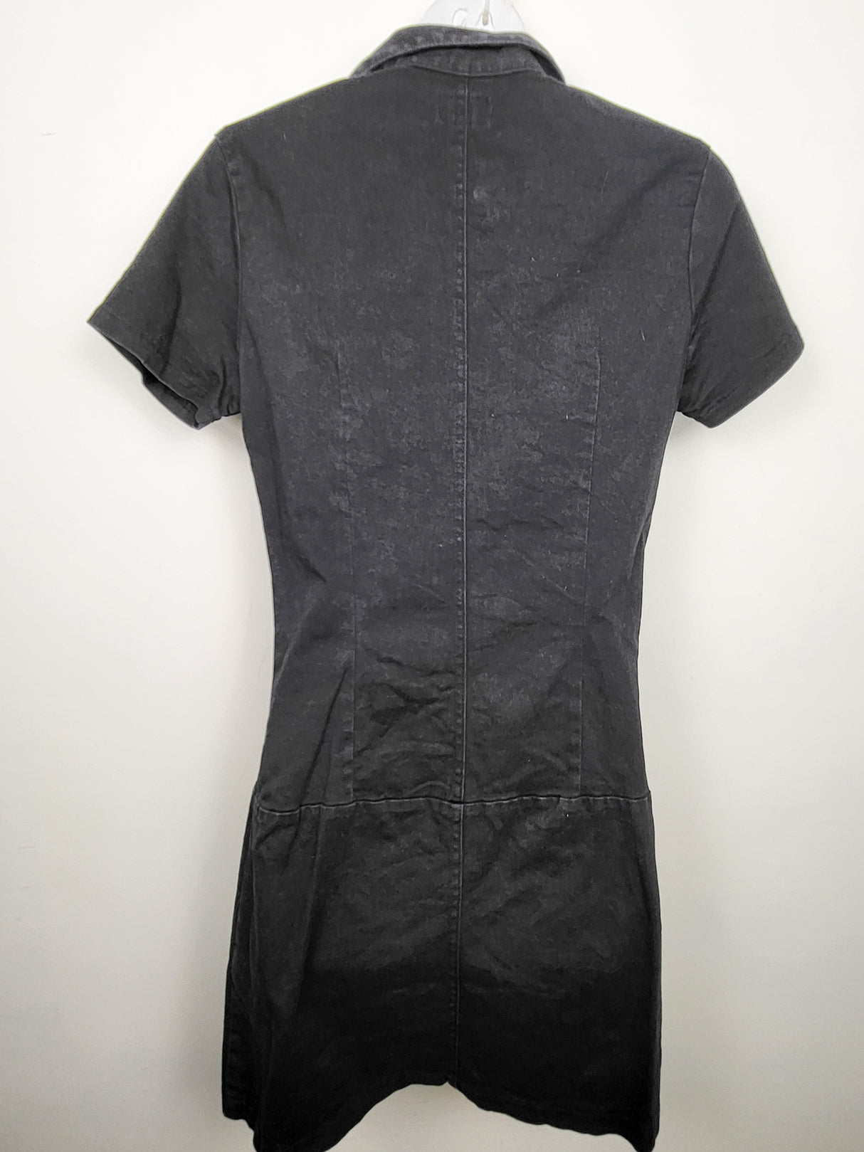 Vintage Y2K faded black Dickies Girl "Annie" zip up utility dress (Style #107G) | XL