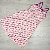 Peekaboo Beans pink floral print sleeveless dress. Size 8