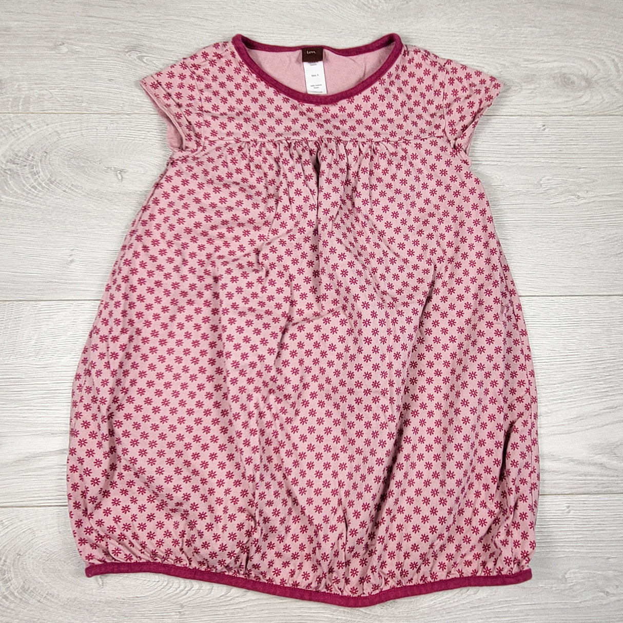 Tea Collection pink floral print dress. Size 5T