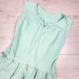 Peekaboo Beans mint green sleeveless dress. Size 8