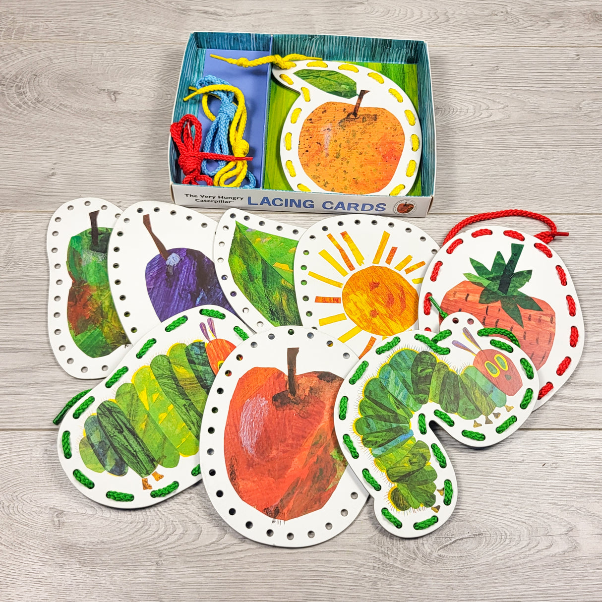 Eric Carle Very Hungry Caterpillar lacing cards