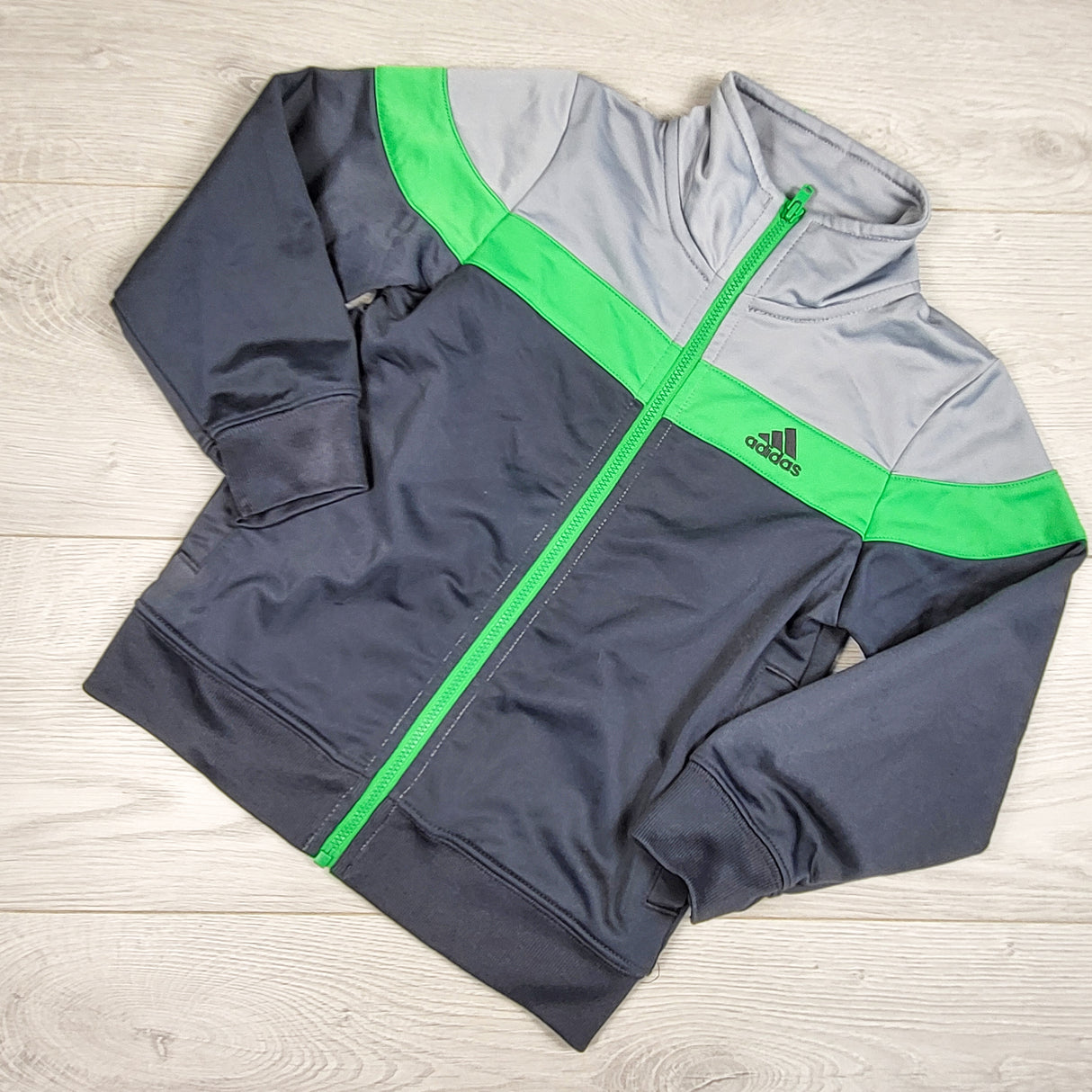 Adidas grey track jacket. Size 4T