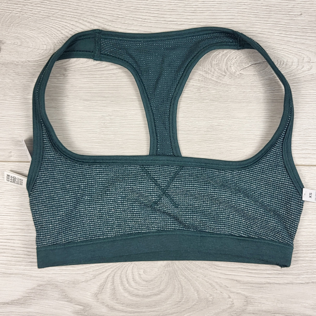 NEW - Victoria's Secret Pink green sparkly waffle knit bralette. ADULT size XS