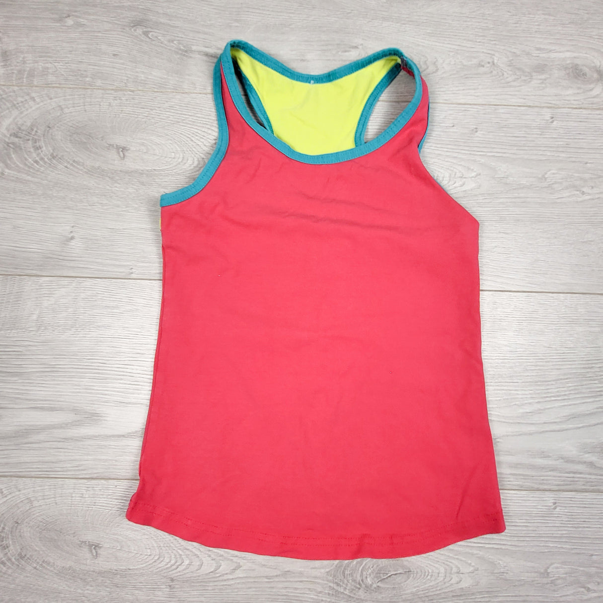 Peekaboo Beans dark pink tank top. Size 7