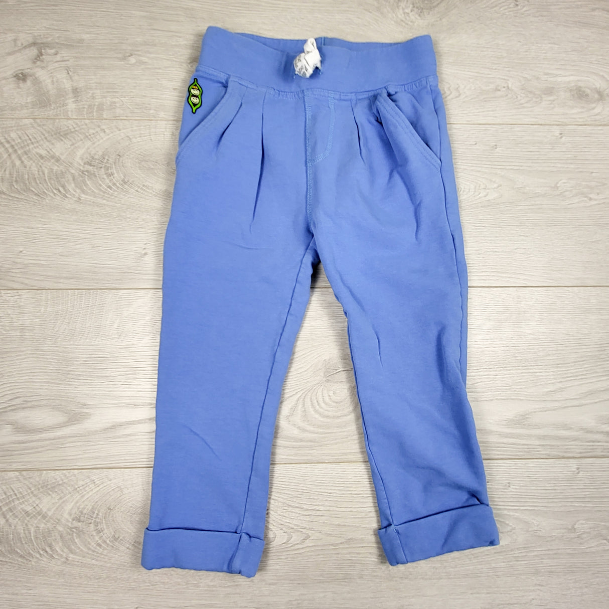 Peekaboo Beans blue cuffed pants. Size 6
