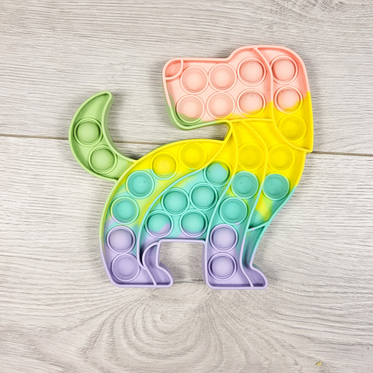Dog shaped pop-it fidget toy