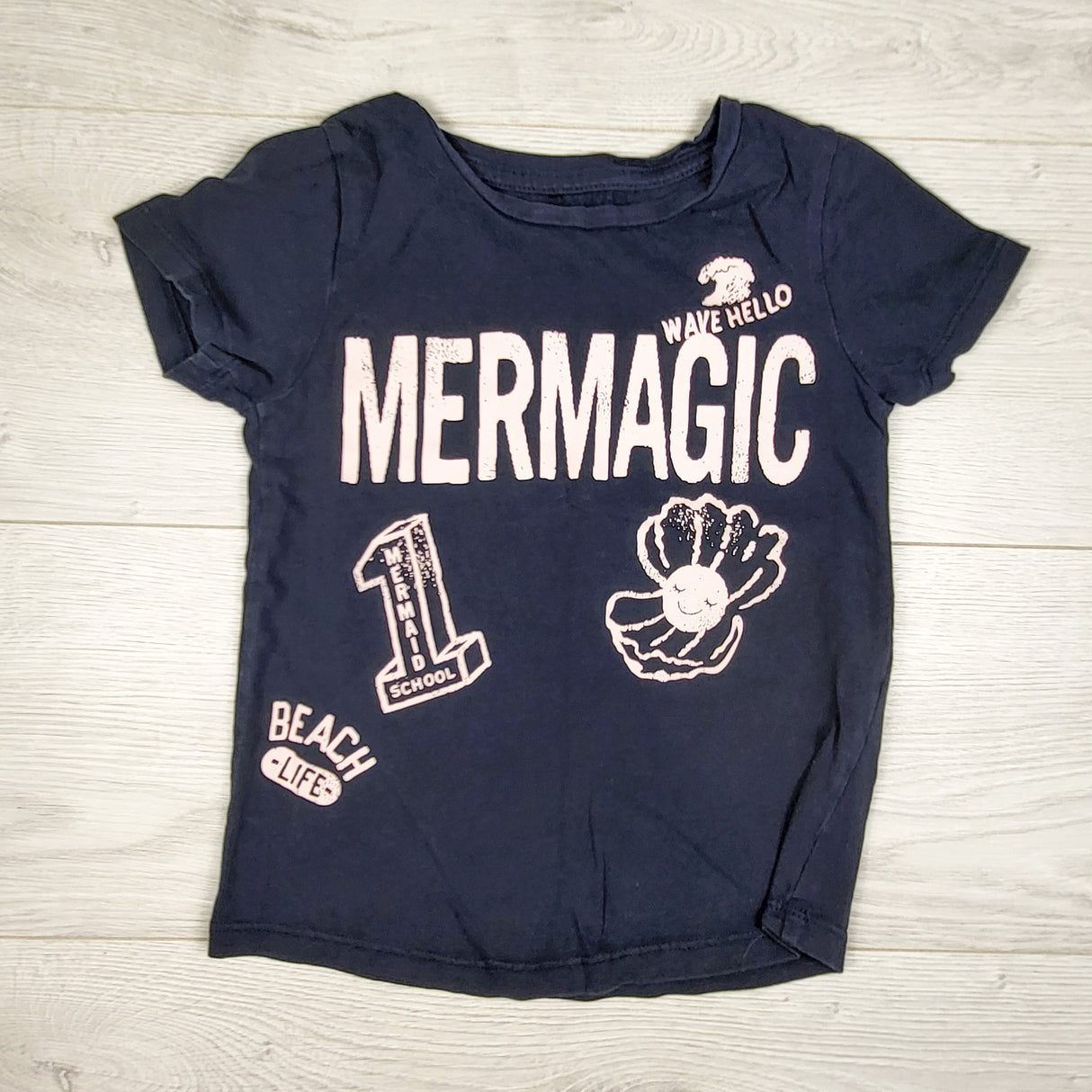 Joe navy "Mermagic" t-shirt. Size 5T