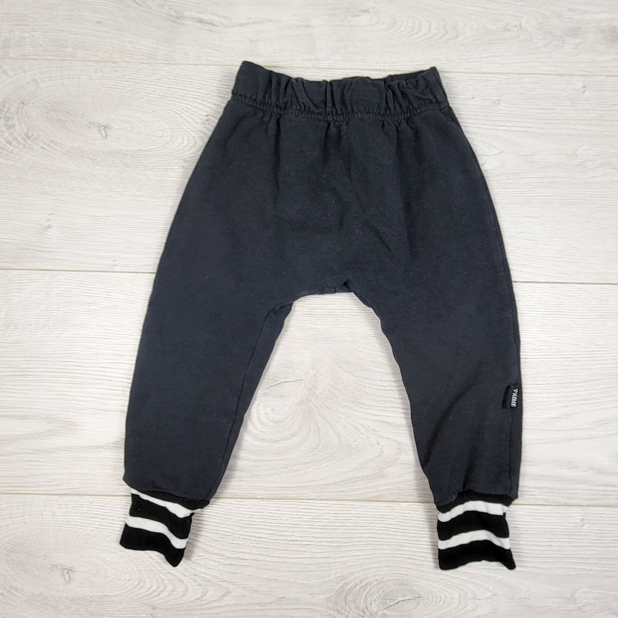 Whistle and Flute black bamboo/cotton blend pants. Size 12-18 months