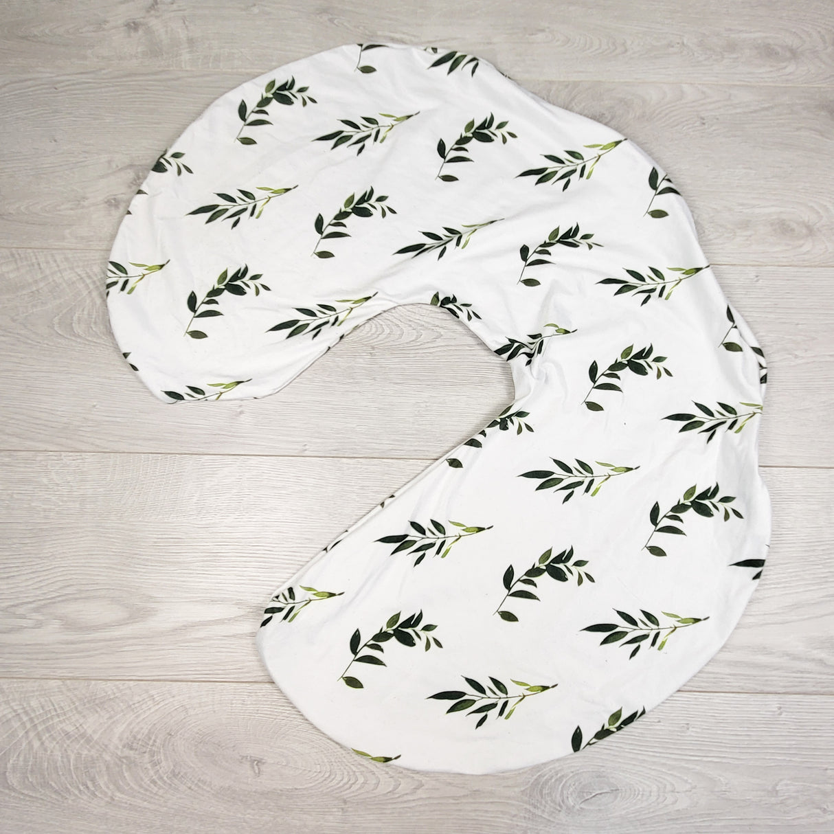 Boppy nursing pillow cover with leaves