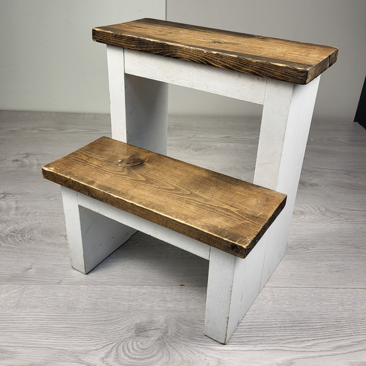 Rustic wooden step stool (sorry, no shipping)