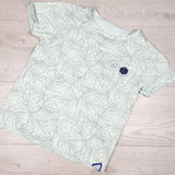 No Way Monday mint green botanical print t-shirt. Sizes like a 4T