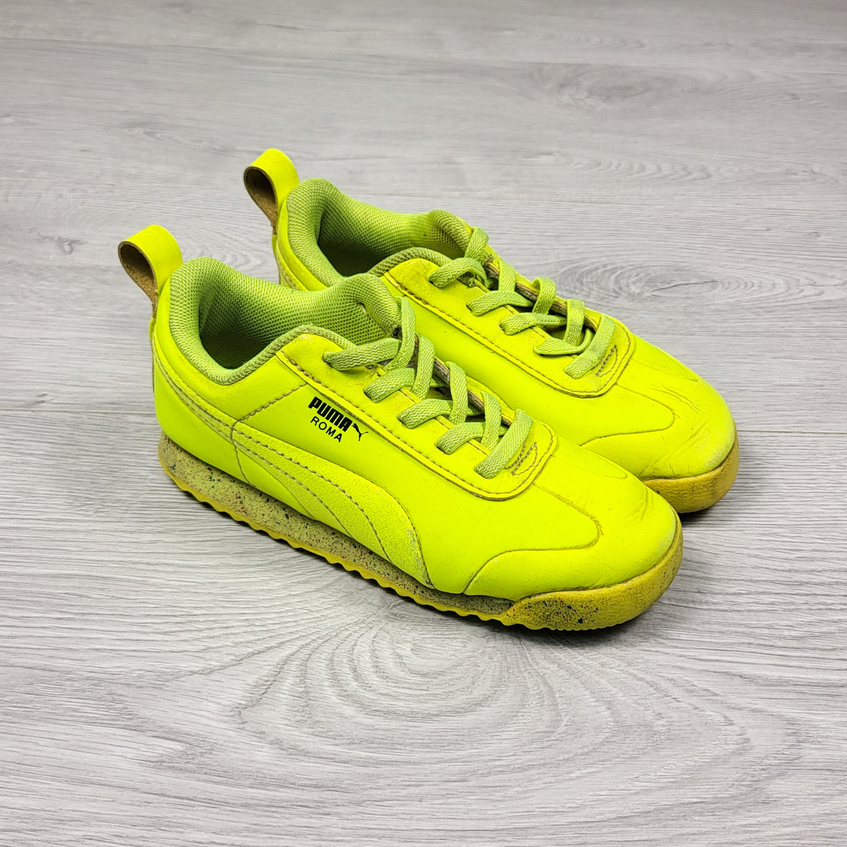 Puma neon yellow sneakers. Size 10