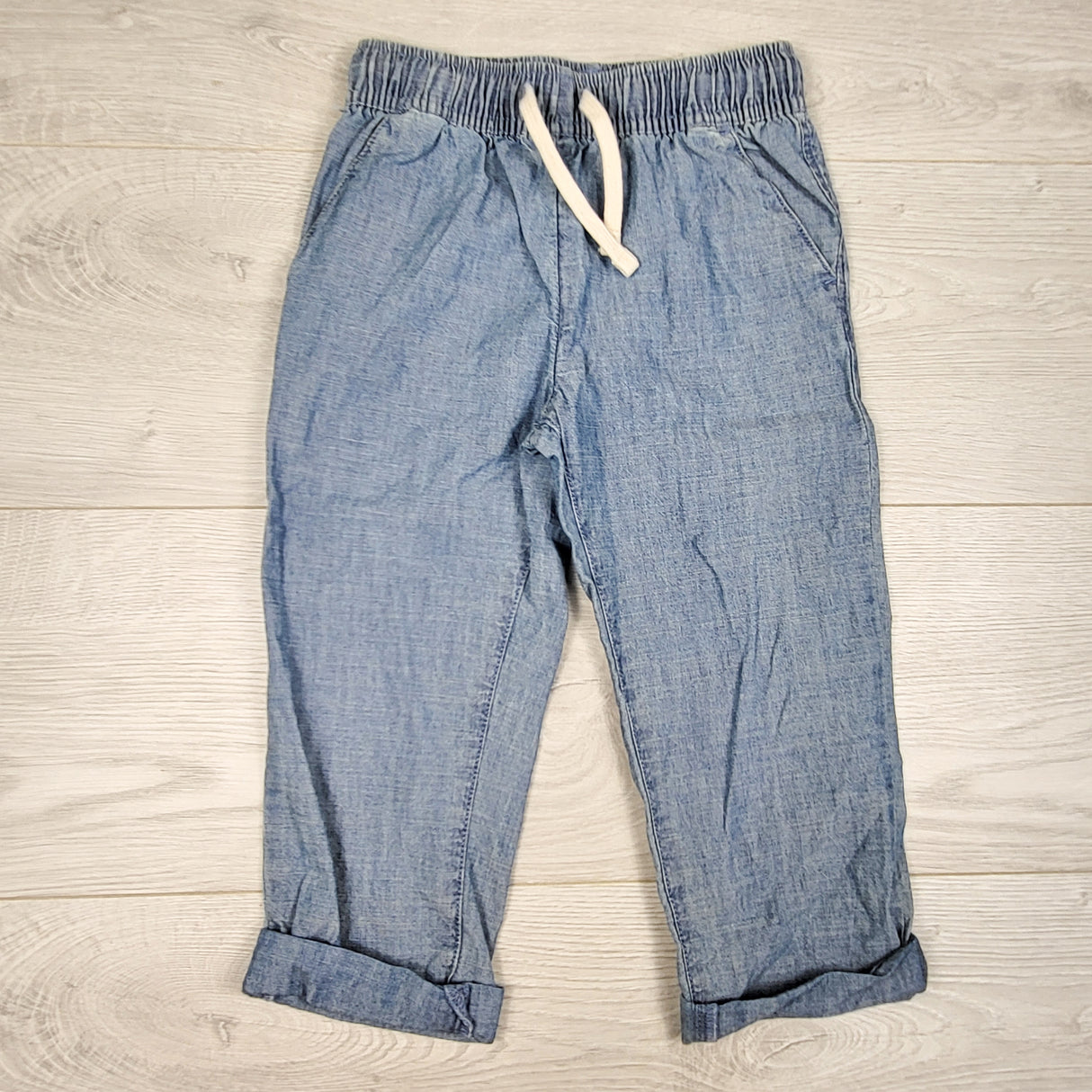 NEW - Joe lightweight chambray drawstring pants. Size 3T