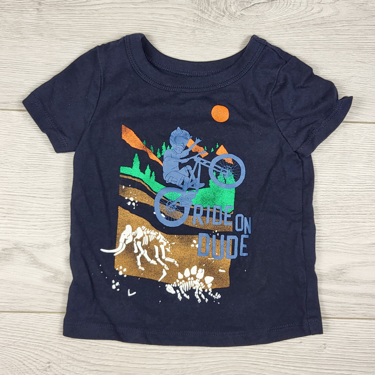 Joe navy "Ride on Dude"t-shirt. Size 3-6 months