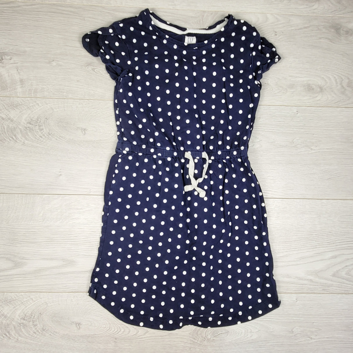 Gap navy polka dot dress. Size 8