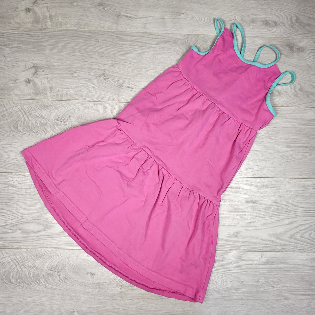 Peekaboo Beans pink sleeveless dress. Size 7