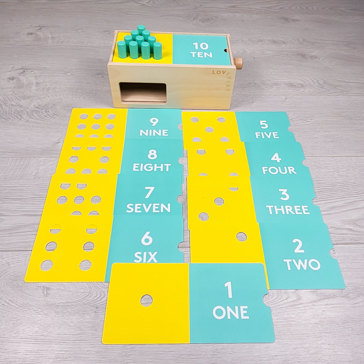 Lovevery Wooden Counting Box (sorry, no shipping)