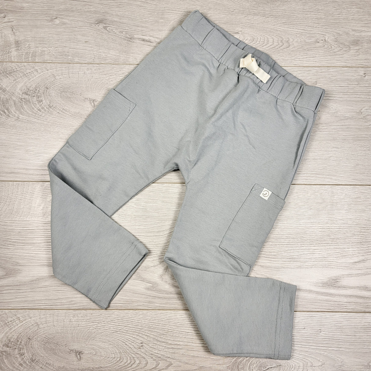 Little Planet organic cotton grey cargo pants. Size 3T