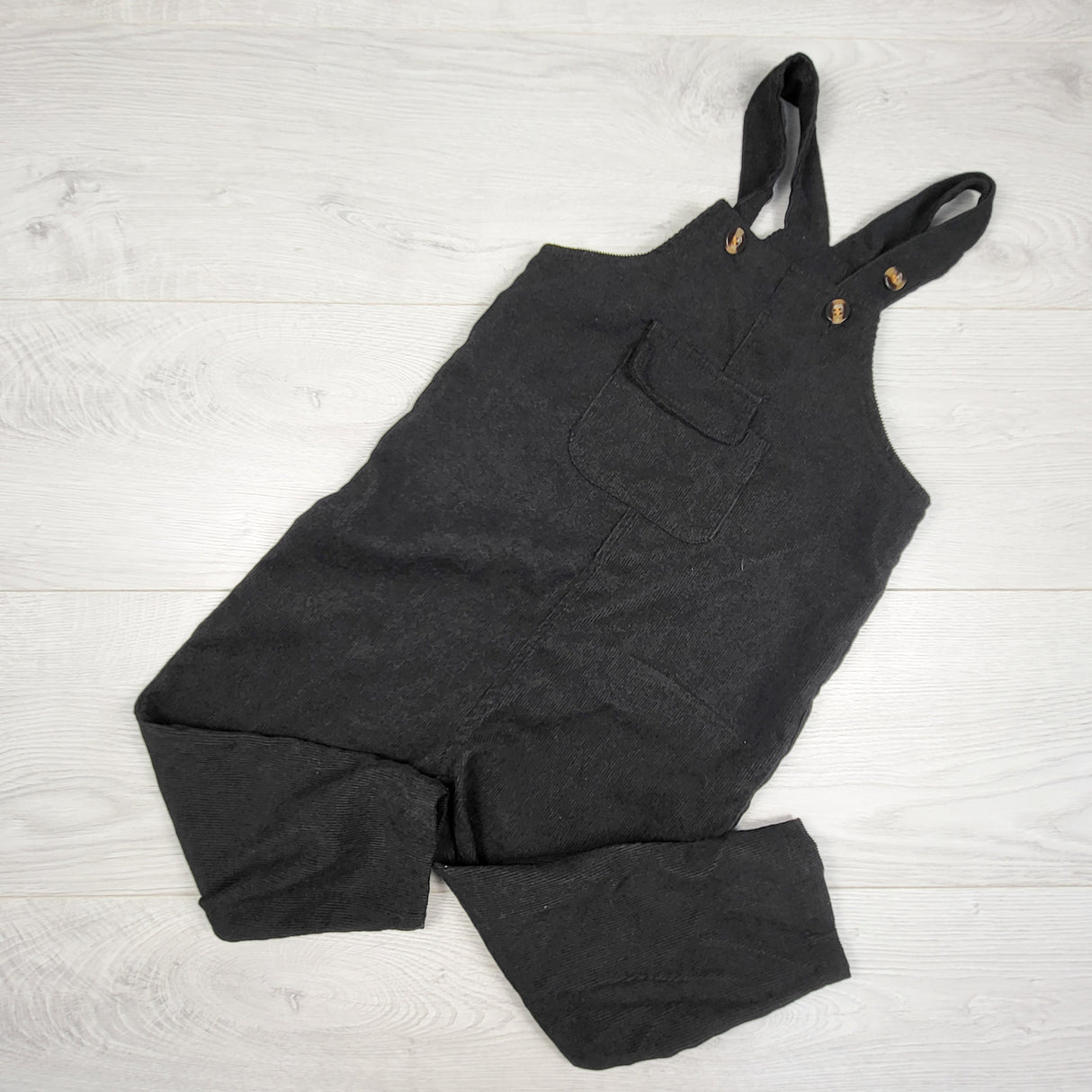 Shein black corduroy overalls. Size 2/3T