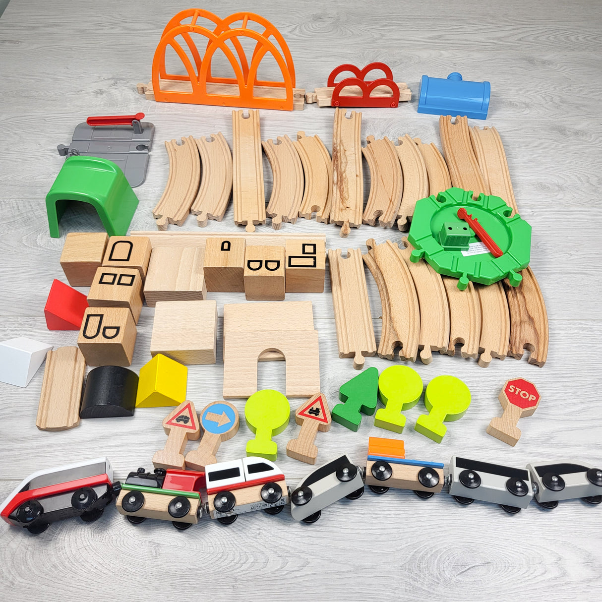 IKEA LILLABO wooden train set (sorry, no shipping)