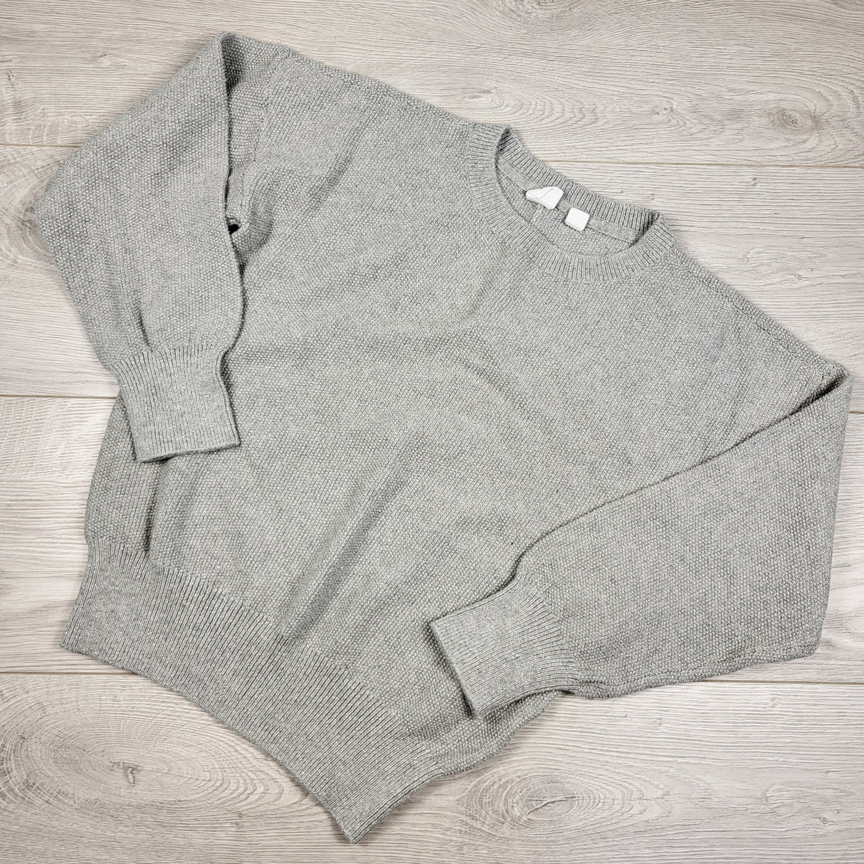 Gap grey sweater with silver sparkles. Size large (10)