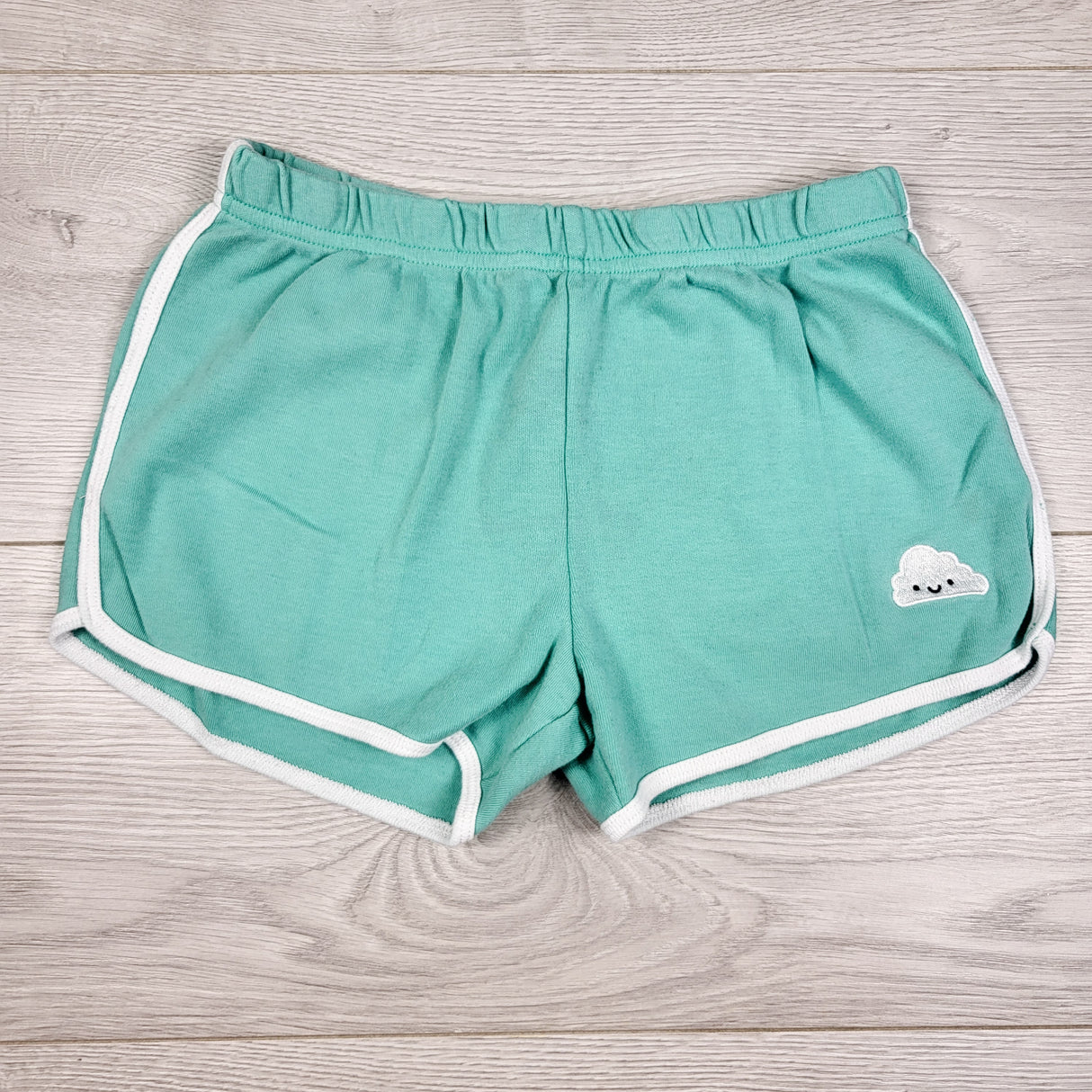 Whistle and Flute turquoise 100% cotton shorts. Size 9/10