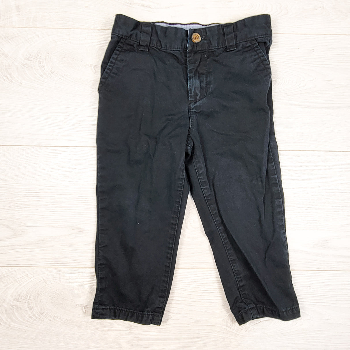 Carters black chino style pants. Size 24 months