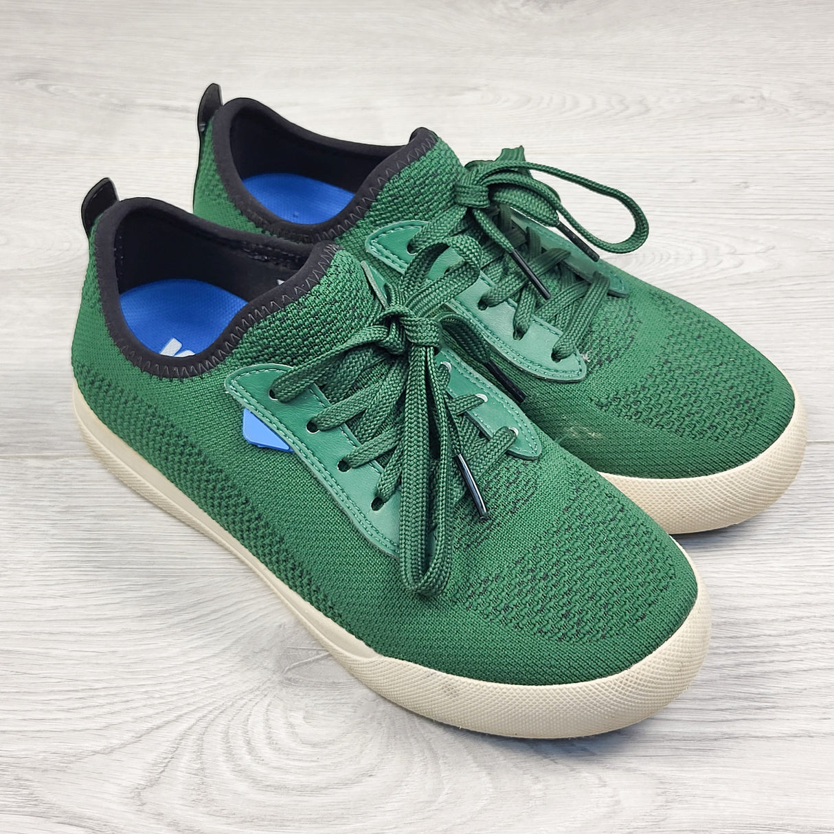 Vessi green "Weekend" waterproof sneaker.  Ladies size 6 (same as youth size 4.5)