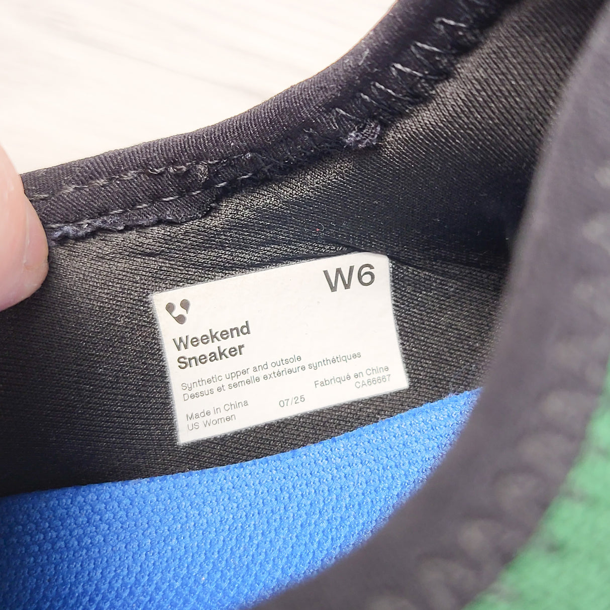 Vessi green "Weekend" waterproof sneaker.  Ladies size 6 (same as youth size 4.5)