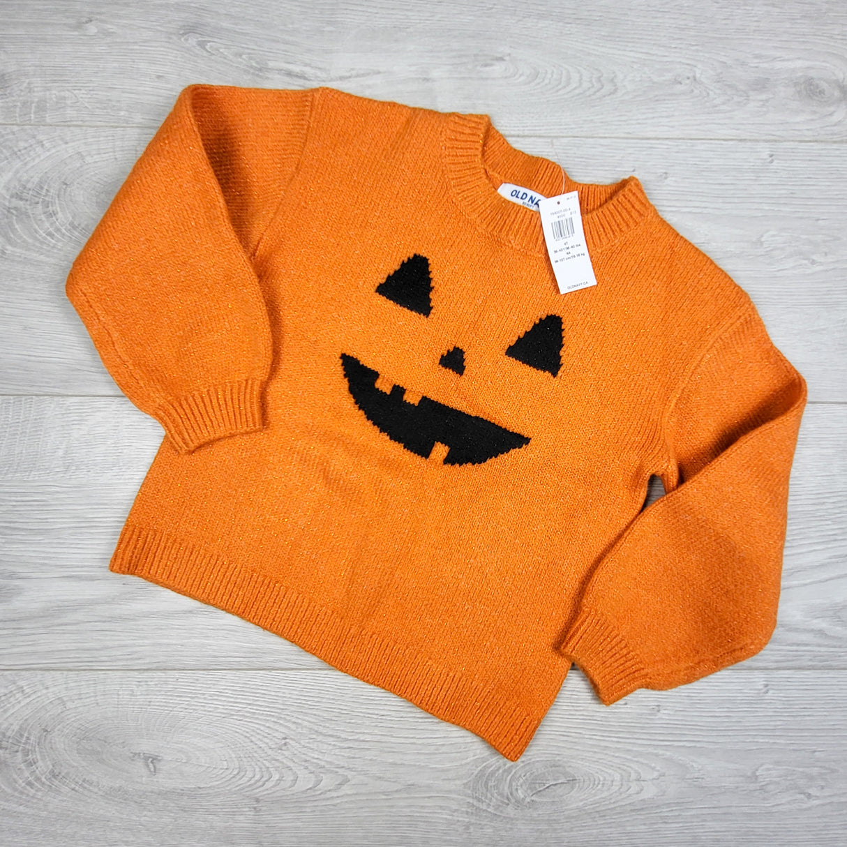 NEW - Old Navy jack-o-lantern sweater with sparkles. Size 4T