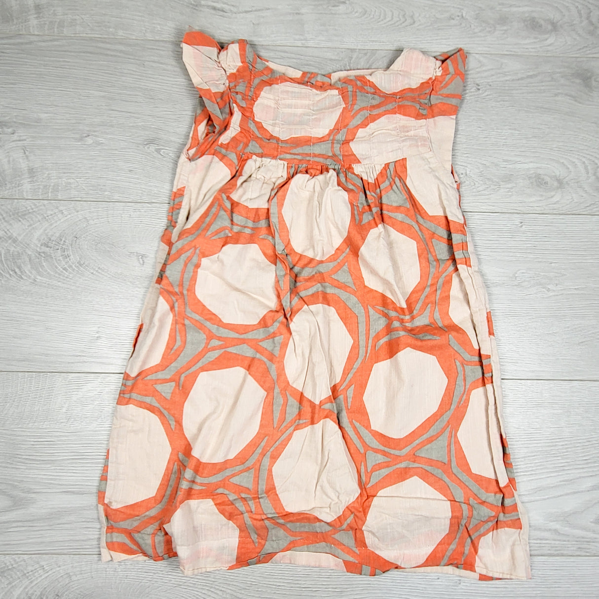 Tea Collection pink and coral patterned dress. Size 6