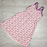 Peekaboo Beans pink floral print sleeveless dress. Size 8