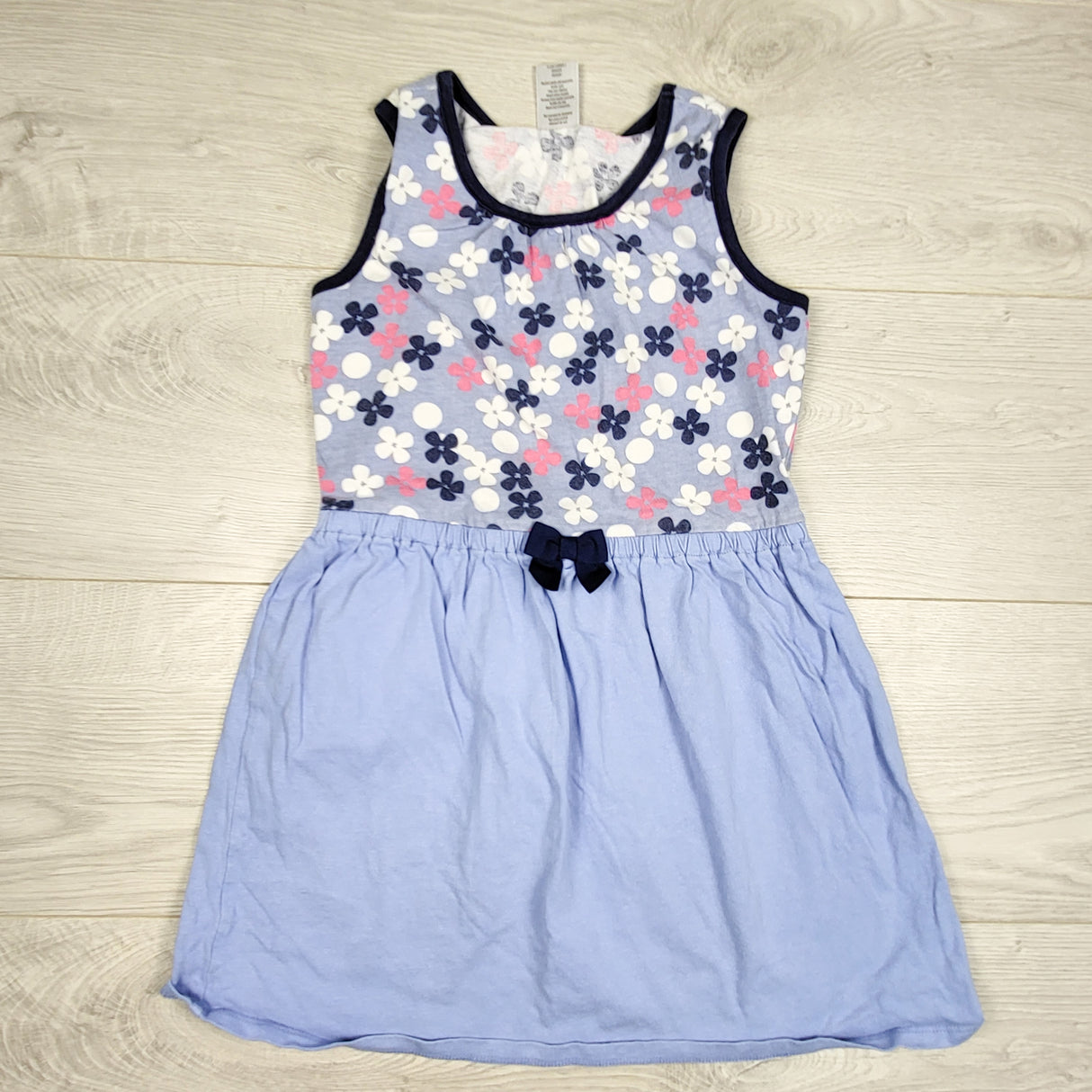 Gymboree blue floral print sleeveless dress. Size 8