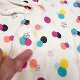 Peekaboo Beans white polka dot sleeveless dress. Size 7 - AS IS