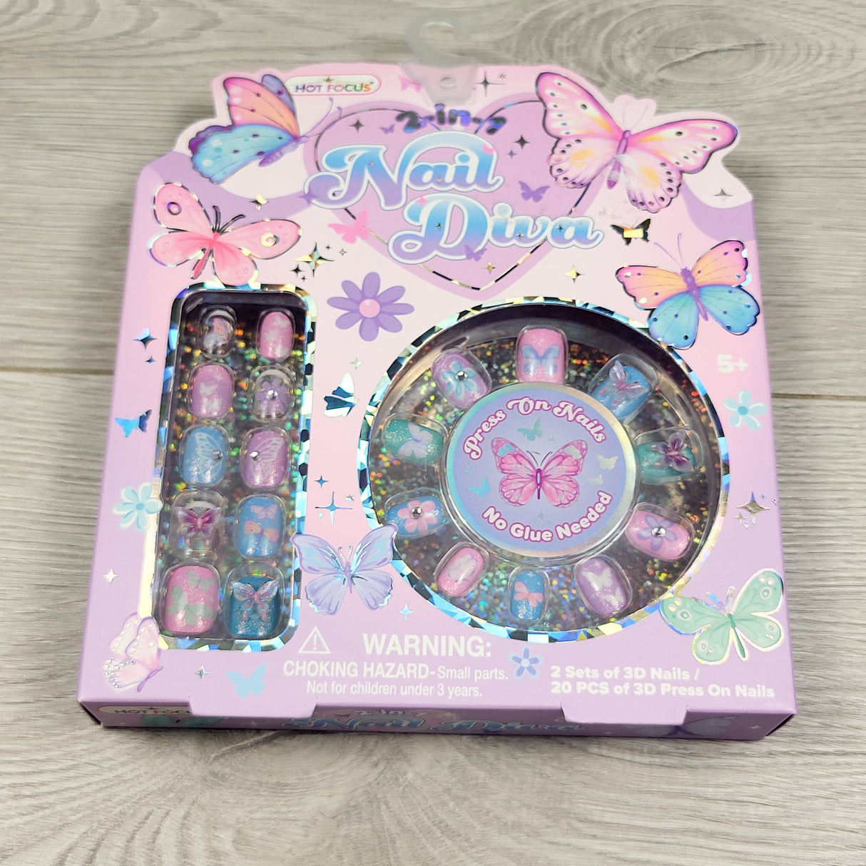 NEW - Hot Focus press-on nail set