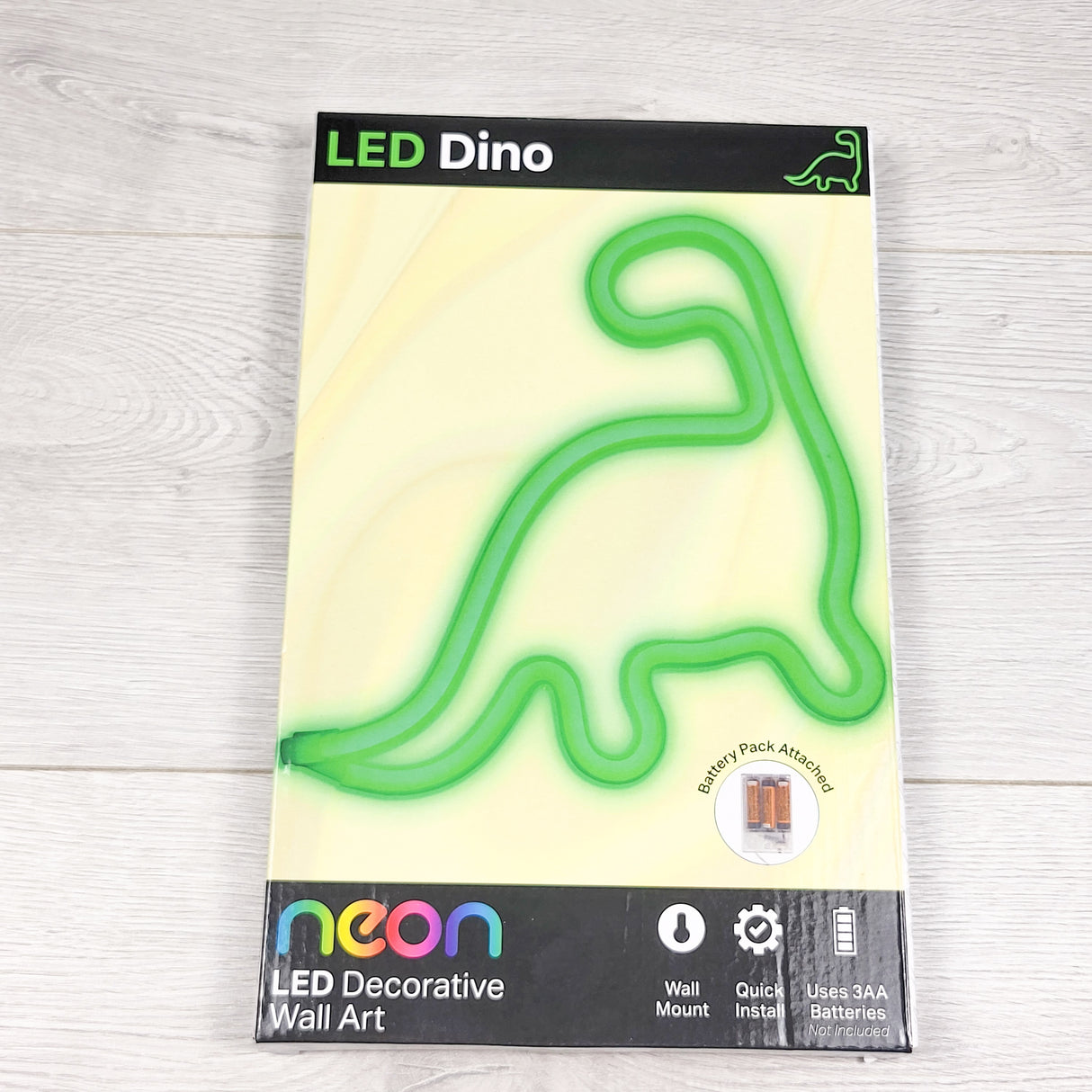 NEW - Neon LED Dinosaur Light