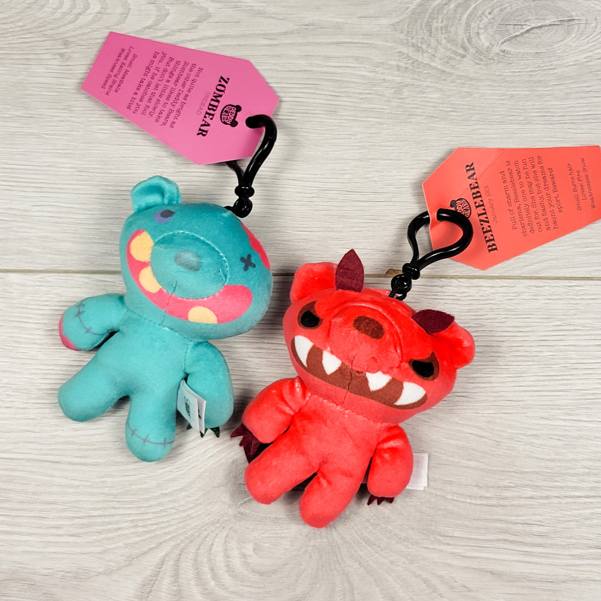 NEW - Deddy Bears plush bag clips - price is per piece