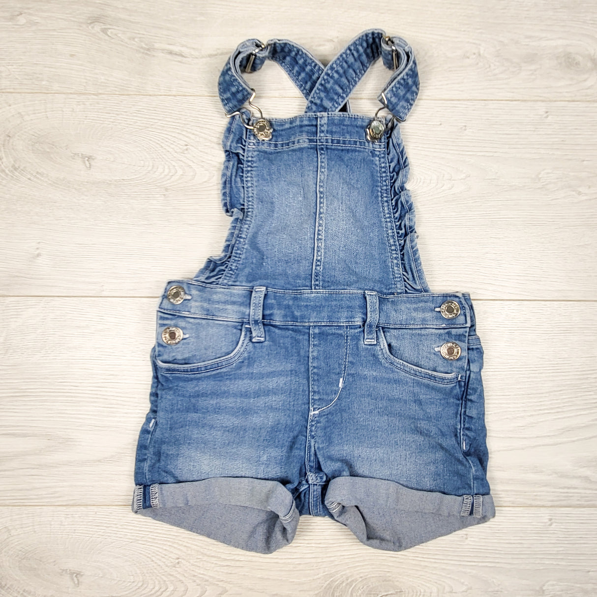 &Denim denim shortalls. Size 3/4T