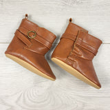 Old Navy brown soft soled booties. Size 6-12 months