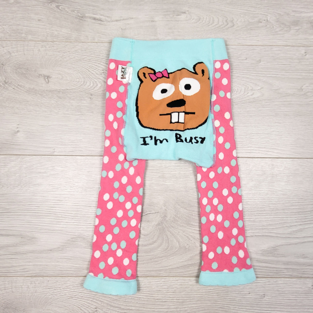 Lazy One "I'm Busy" tights. Size 12-18 months