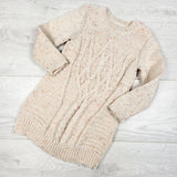 Joe pale peachy-pink sweater dress with speckles. Size 18-24 months