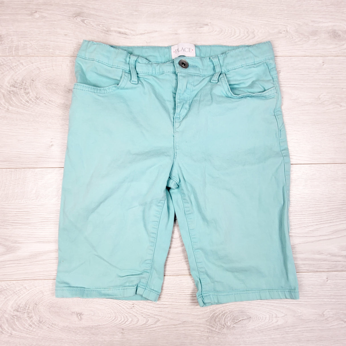 Children's Place turquoise twill bermuda shorts. Size 12