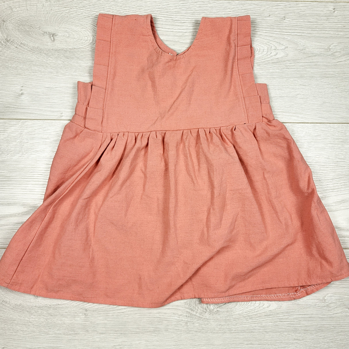 Handmade coral dress. Approx 24 months