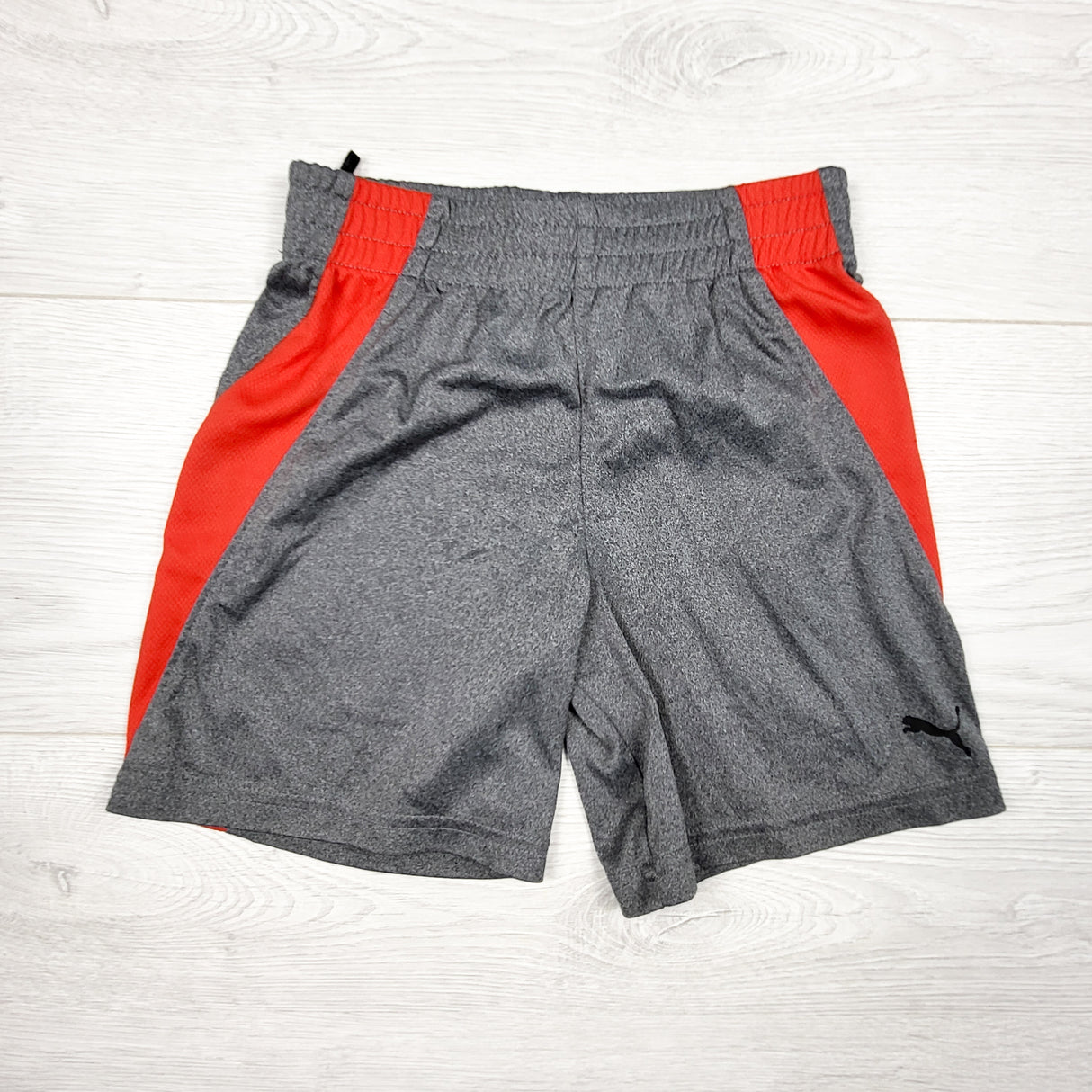 Puma grey and red active shorts. Size 3T