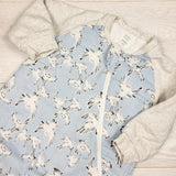 Nest Designs Raglan Long Sleeve Sleep Bag in "Birder's Paradise" print. Size 6-18 months