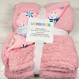 NEW - Wonder Co. Reversible Fleece Throw Blanket (sorry, no shipping)