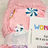 NEW - Wonder Co. Reversible Fleece Throw Blanket (sorry, no shipping)