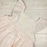 Gap pink and white striped dress with eyelets. Size 18-24 months